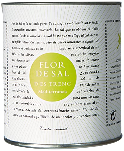 Gusto Mundial Flor de Sal d’Es Trenc Mediterranea Salz 150g | unbehandeltes, naturbelassenes Meersalz aus Mallorca | Mit mediterranen Kräutern von Gusto Mundial