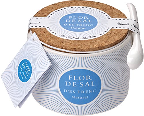 Gusto Mundial Flor de Sal d'es Trenc Natural - in Keramikdose, 1er Pack (1 x 100 g) von Gusto Mundial