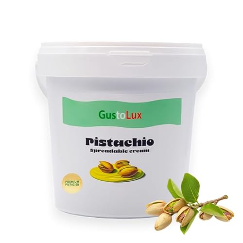 GustoLux Pistaziencreme - 40% Pistazien aus Italien - Pistazien-Streichcreme - Brotaufstrich - Pistaziencreme aus Italien - Süßer Geschmack - Pistaziencreme dubai schokolade GustoLux Pistaziencreme - 40% Pistazien aus Italien - Pistazien-Streichcreme - Brotaufstrich - Pistaziencreme aus Italien - Süßer Geschmack - Pistaziencreme dubai schokolade von GustoLux