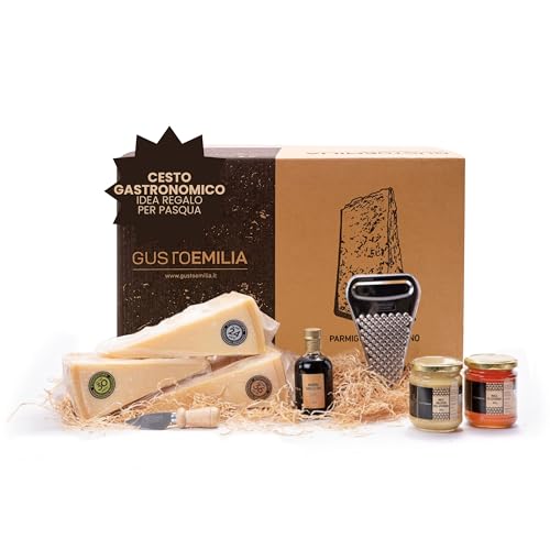 GUSTOEMILIA - Gastronomisches Geschenk - Parmigiano Reggiano - Typische Bergprodukte - Box Vernengo von Gustoemilia