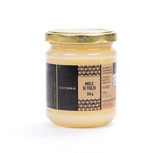 GUSTOEMILIA - Italienischer Berghonig - Lindenhonig - 100% reiner, natürlicher, handwerklich hergestellter und unpasteurisierter Honig von Gustoemilia