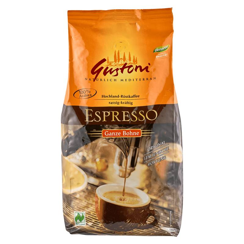 Bio Espresso, ganze Bohne von Gustoni