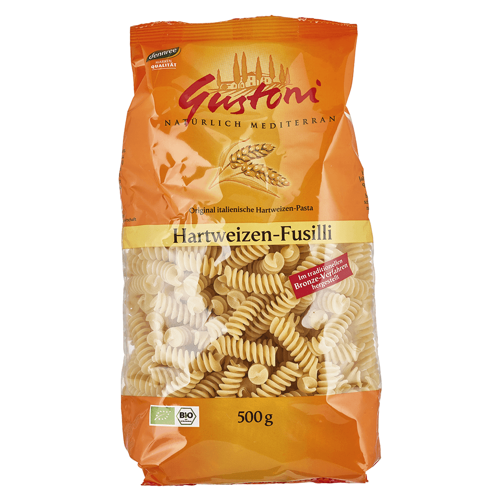 Bio Hartweizen-Fusilli von Gustoni