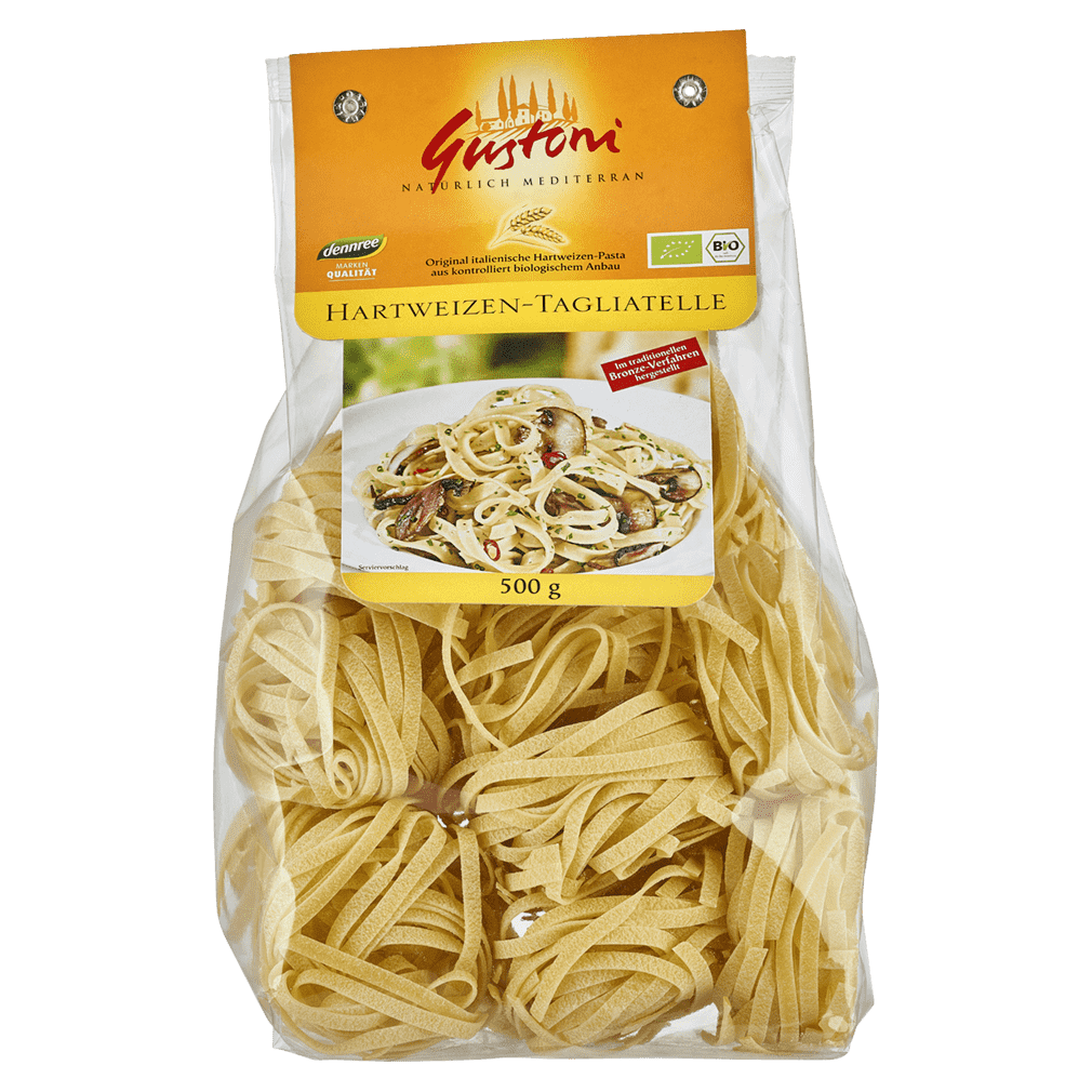 Bio Hartweizen Maxi-Tagliatelle von Gustoni