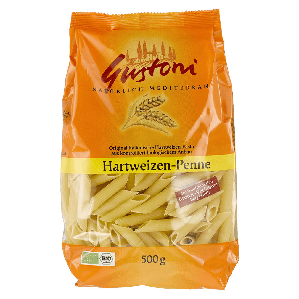 Bio Hartweizen-Penne von Gustoni