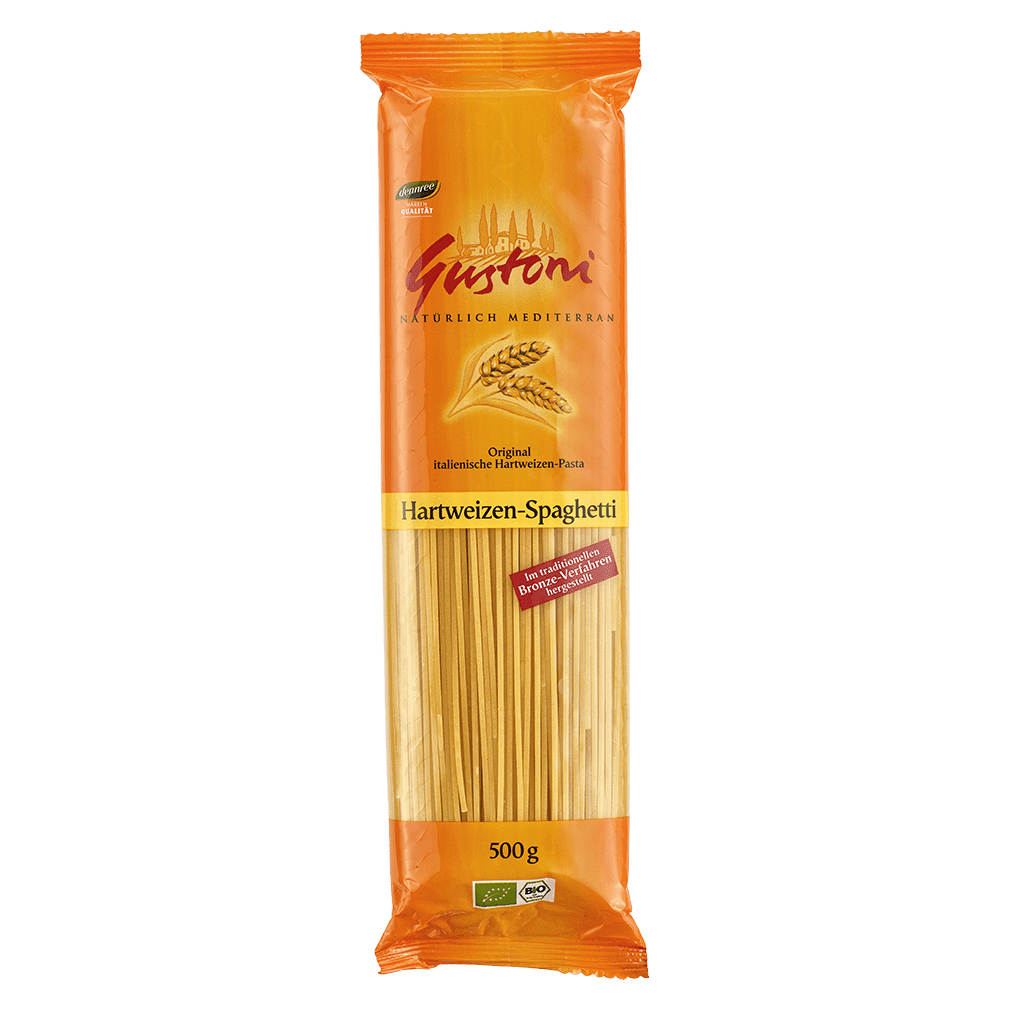 Bio Hartweizen-Spaghetti Bio Hartweizen-Spaghetti von Gustoni