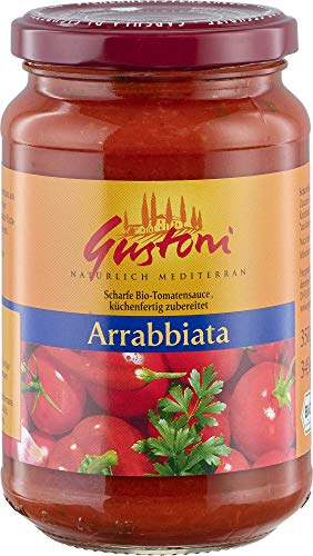 Gustoni Bio Arrabbiata, Scharfe, Tomatensauce (1 x 350 gr) von Gustoni