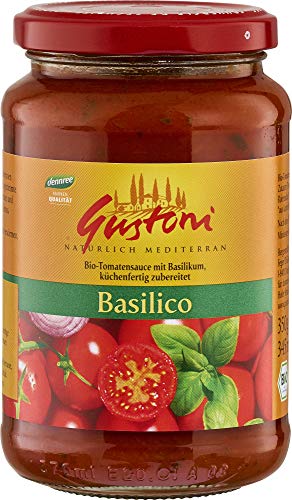 Gustoni Bio Basilico, Tomatensauce, mit Basilikum (1 x 350 gr) von Gustoni
