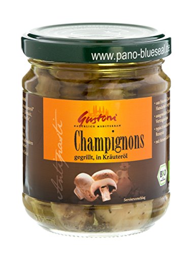 Gustoni Bio Champignons gegrillt, in Kräuteröl (1 x 190 gr) von Gustoni