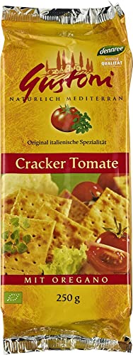 Gustoni Bio Cracker Tomate mit Oregano (2 x 250 gr) von Gustoni