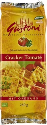 Gustoni Bio Cracker Tomate mit Oregano (2 x 250 gr) von Gustoni