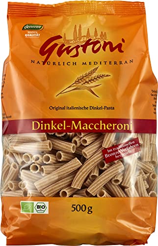 Gustoni Bio Dinkel-Maccheroni, bronze (6 x 500 gr) von Gustoni