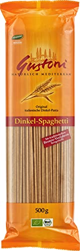 Gustoni Bio Dinkel-Spaghetti, bronze (6 x 500 gr) von NUGOYA