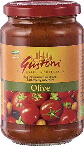 Gustoni Bio Olive, Tomatensauce, mit Oliven (1 x 350 gr) von Gustoni