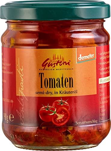 Gustoni Bio Tomaten, semi-dry, in Kräuteröl (2 x 190 gr) von Gustoni