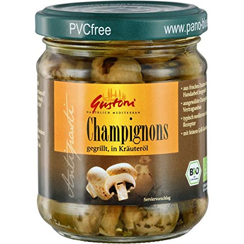 Gustoni Gegrillte Champignons in Kräuteröl (190 g) - Bio von Gustoni