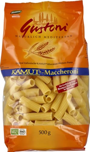 Gustoni Bio KAMUT-Maccheroni, bronze (6 x 500 gr) von Gustoni