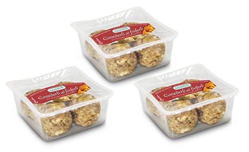GUSTOS - 3 Packungen Pfifferlingsknödel von Gustos, jeweils 4 Stück. Die Knödel mit den leckersten Pilzen überhaupt, hergestellt nach traditionalem Rezept der Südtiroler Küche GUSTOS - 3 Packungen Pfifferlingsknödel von Gustos, jeweils 4 Stück. Die Knödel mit den leckersten Pilzen überhaupt, hergestellt nach traditionalem Rezept der Südtiroler Küche von Gustos Südtirol