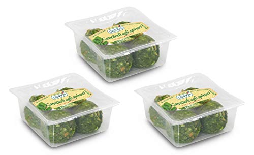 GUSTOS - 3 Packungen Spinatknödel, die leckere und gesunden grünen Knödel von Gustos, jeweils 4 Stück. Mit 27% Spinat, nach traditionellem Rezept hergestellt GUSTOS - 3 Packungen Spinatknödel, die leckere und gesunden grünen Knödel von Gustos, jeweils 4 Stück. Mit 27% Spinat, nach traditionellem Rezept hergestellt von Gustos Südtirol