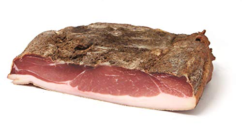 GUSTOS - Speck 5 Monate gereift von Gustos, 2,2 Kg. Halbe Hamme von Speck der Extraklasse traditionell hergestellt, natürlich geräuchert und gewürzt, mit unverwechselbarem Geschmack von Gustos Südtirol