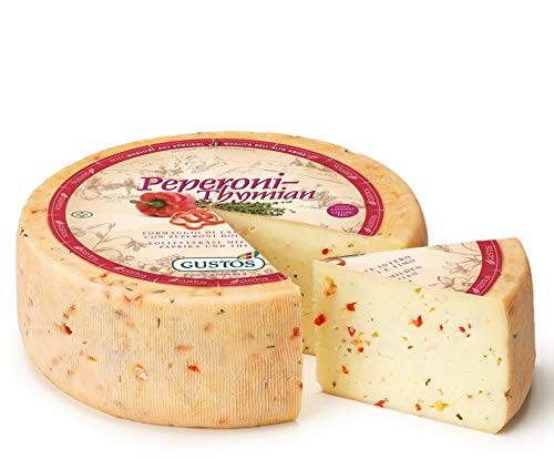 GUSTOS - Paprika-Thymian-Käse von Gustos, 2,2 KG ca, Thymian und Paprika machen aus diesem halbfesten Schnittkäse aus Kuhmilch einen unwiderstehlichen Hochgenuss GUSTOS - Paprika-Thymian-Käse von Gustos, 2,2 KG ca, Thymian und Paprika machen aus diesem halbfesten Schnittkäse aus Kuhmilch einen unwiderstehlichen Hochgenuss von Gustos Südtirol