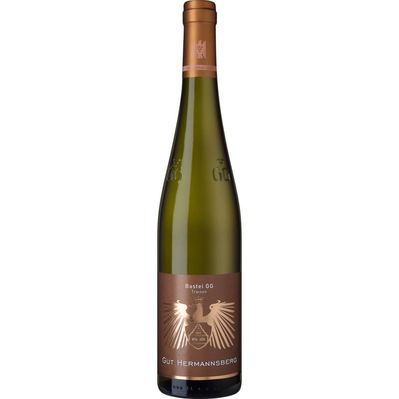 Bastei Riesling GG, Trocken, Nahe, Nahe, 2019, Weißwein von Gut Hermannsberg, D - 55585 Niederhausen