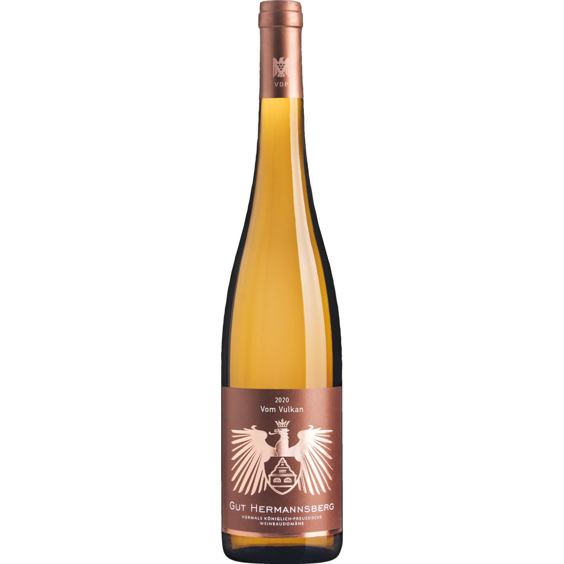 Schlossböckelheimer Riesling vom Vulkan, Trocken, Nahe, Nahe, 2020, Weißwein von Gut Hermannsberg, D - 55585 Niederhausen