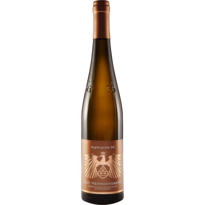 Kupfergrube Riesling GG, Trocken, Nahe, Nahe, 2018, Weißwein von Gut Hermannsberg Weinhandels GmbH,55585,Niederhausen an der Nahe,Deutschland
