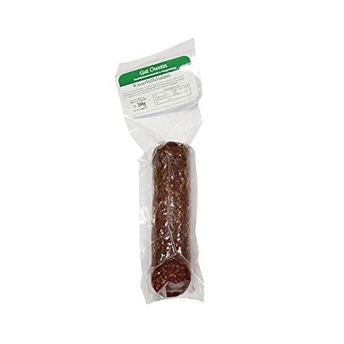 Gut Owstin | Wasserbüffel Salami | 75% Büffelfleisch | wenig Fett | im Stück | 160g von Gut Owstin