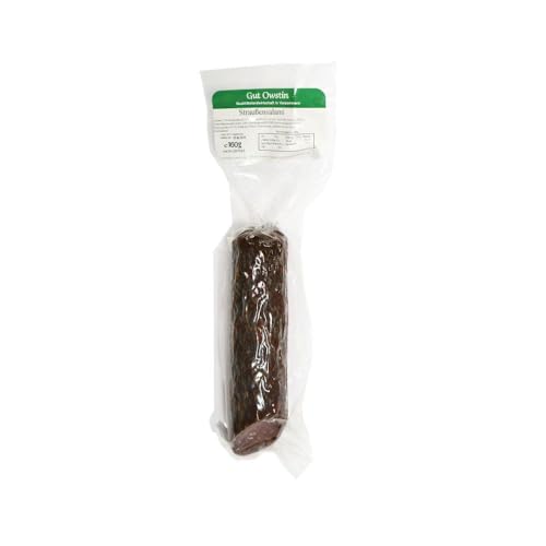 Gut Owstin | Straußen-Salami | über Buchenspähnen geräuchert | im Stück (160g) Gut Owstin | Straußen-Salami | über Buchenspähnen geräuchert | im Stück (160g) von Gut Owstin