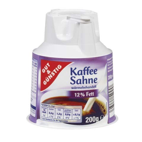 G&G Kaffeesahne Kännchen 12%, 20er Pack (20 x 200g) von Gut & Günstig