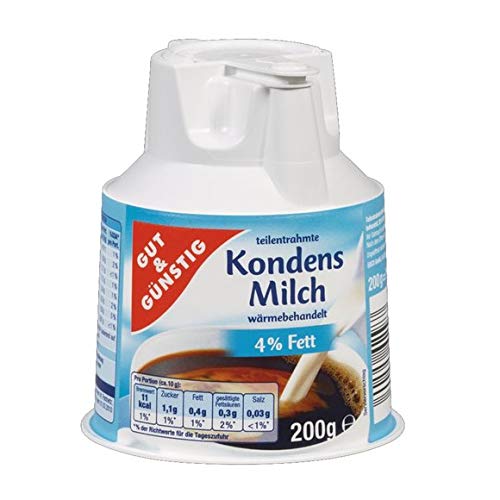 Gut & Günstig Kondensmilch 4%, 20er Pack (20 x 200g) Gut & Günstig Kondensmilch 4%, 20er Pack (20 x 200g) von Gut & Günstig