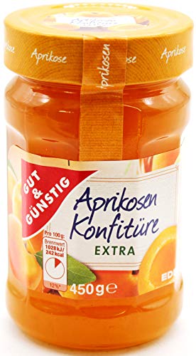 Gut & Günstig Aprikosen Konfitüre Extra, 10er Pack (10 x 450g) von Gut & Günstig