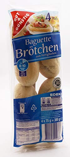 Gut & Günstig Baguette Brötchen zum Fertigbacken, 20er Pack (20 x 300g) von Gut & Günstig