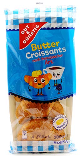 Gut & Günstig Butter Croissants, 4er Pack (4 x 200g) von Gut & Günstig