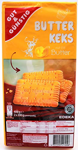 Gut & Günstig Butterkekse, 20er Pack (20 x 400g) von Gut & Günstig