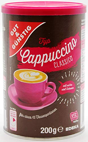 Gut & Günstig Cappuccino Classico, 8er Pack (8 x 200g) von Gut & Günstig