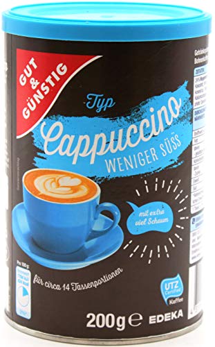 Gut & Günstig Cappuccino weniger süss, 8er Pack (8 x 200g) von Gut & Günstig