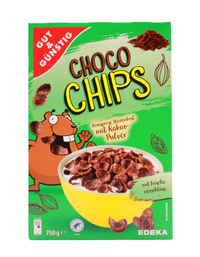 Gut & Günstig Choco Chips, 4er Pack (4 x 750g) von Gut und Günstig