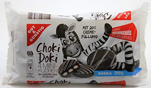 Gut & Günstig Choki Doki gefüllte Minikuchen, 6er Pack (6 x 250g) von Gut & Günstig