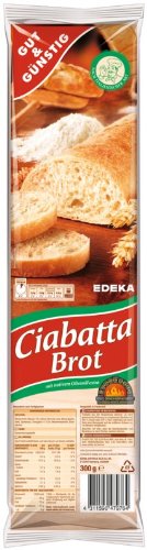 Gut & Günstig Ciabatta Brot, 1 x 300 g von Gut & Günstig