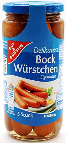 Gut & Günstig Delikatess Bock-Würstchen, 12er Pack (12 x 250g) von Gut & Günstig
