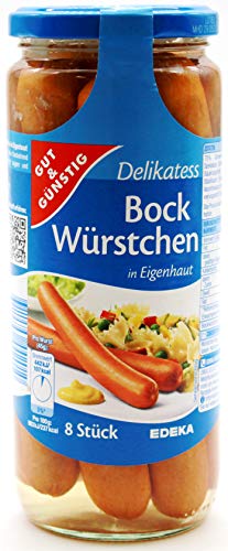 Gut & Günstig Delikatess Bock Würstchen, 6er Pack (6 x 360g) von Gut & Günstig