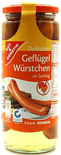 Gut & Günstig Delikatess Geflügel-Würstchen, 12er Pack (12 x 250g) von GREAT BRITISH TRADING LIMITED