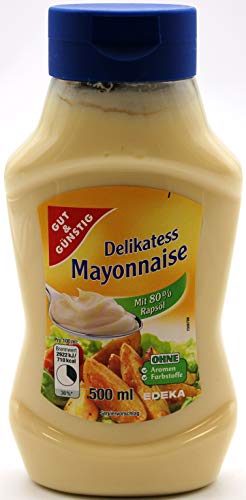 Gut & Günstig Delikatess Mayonnaise, 12er Pack (12 x 500ml) von Gut & Günstig