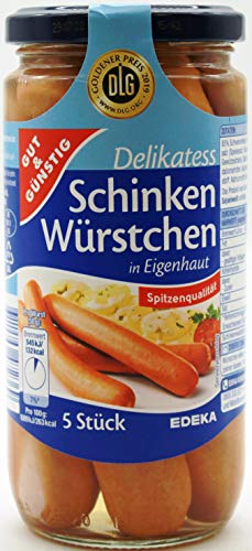 Gut & Günstig Delikatess Schinken-Würstchen, 12er Pack (12 x 250g) von Gut & Günstig