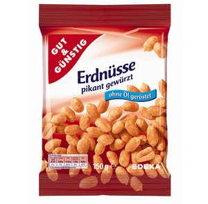 Gut & Günstig Erdnüsse pikant gewürzt 150g von Gut & Günstig