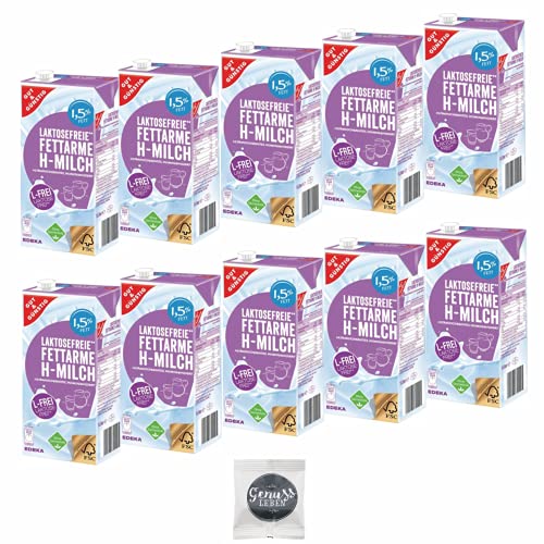 Gut und G?nstig Fettarme H-Milch Laktosefrei 1,5% 12x1 Liter und Genussleben Jelly Beans gratis von YESMOO