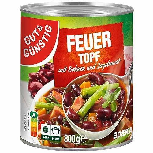 Gut & Günstig Feuertopf mit Bohnen & Jagdwurst 800g von Gut & Günstig