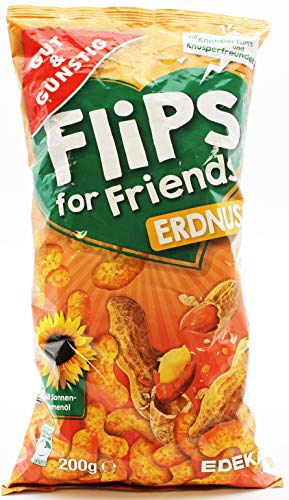 Gut & Günstig Flips for Friends Erdnuss, 5er Pack (5 x 200g) von Gut & Günstig